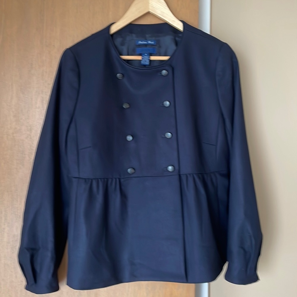 Blue wool JCrew jacket, excellent condition